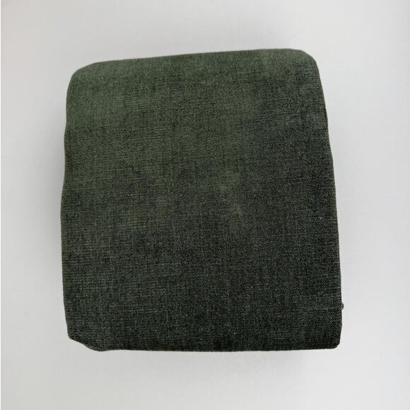 Pottery Barn Rustic Chenille Curtain Panel 3-in-1 Pole Top 50x96 Forest Green - Picture 4 of 7